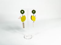 Image 2 of Nomadic collection- Statement Formica and Walnut Earrings 