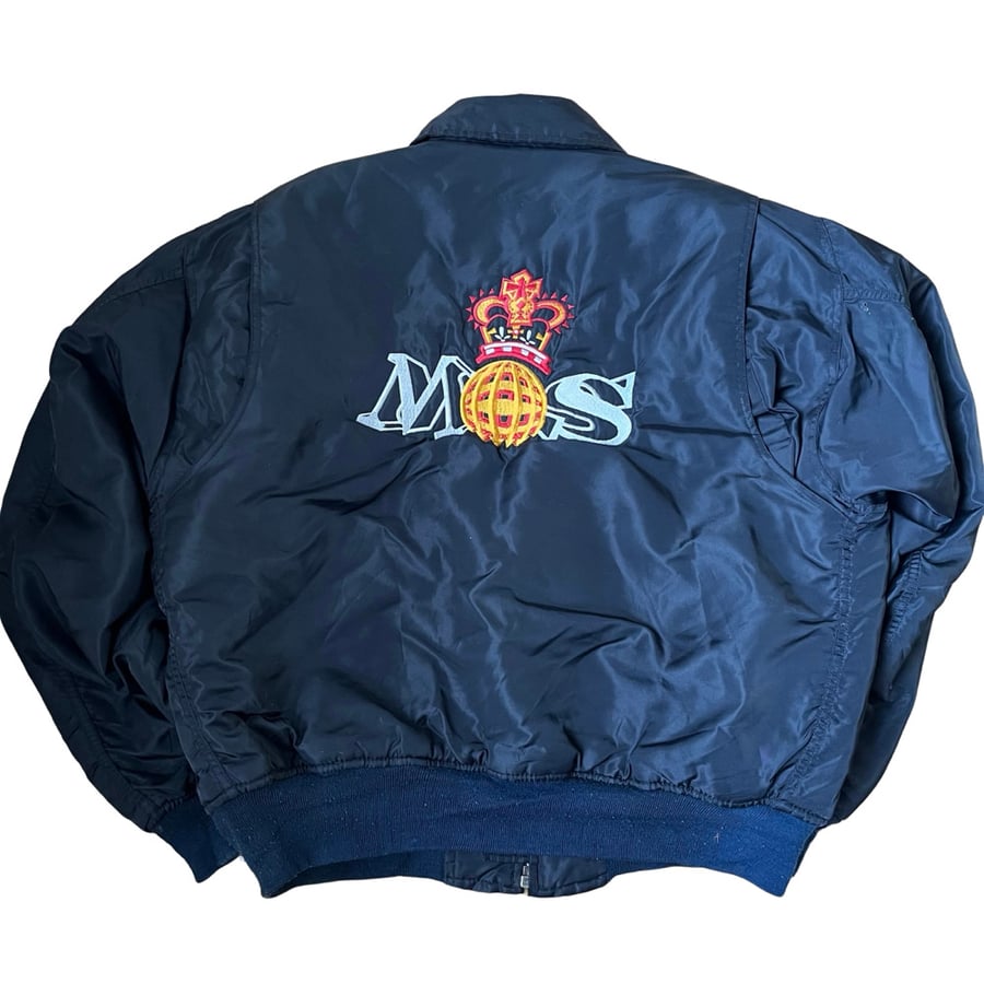 Image of 90s Vintage Ministry Of Sound ‘MOS’ rave bomber jacket: Fits Large