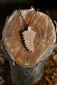 Image 1 of Fern Leaf Pendant Necklace 
