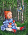 Nordic child Original Oil painting