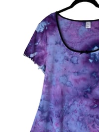 Image 8 of XXL 90's Babydoll Mini Dress in Purple Haze Ice Dye