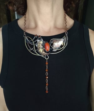 Fire statement necklace 