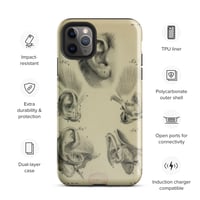 Image 6 of Vintage Book Page Anatomical Illustration Human Ear Tough Case for iPhone®