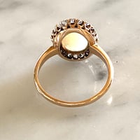 Image 2 of OPAL AND ROSE CUT DIAMOND RING