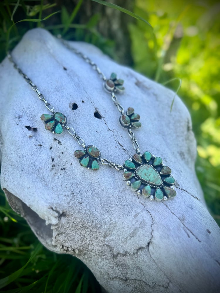 Image of Baja Cluster Necklace & Earring set