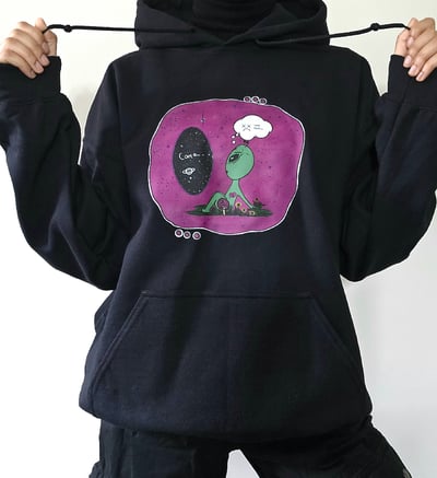 Image of "Leave earth" Alien hoodie