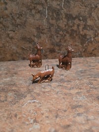 Image 1 of Bronze Deer Ornamnets