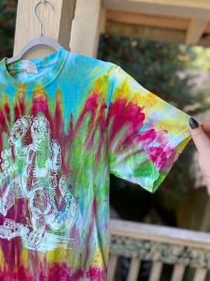 Image of SMALL Godzilla Be Gay Do Crime Tie Dye Shirt 4