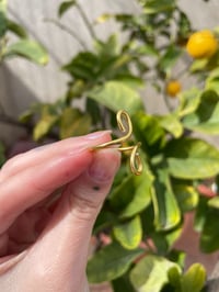 Image 4 of Gold spirals ring