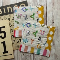 Image 1 of “Animal ABC’s” Scrappy Quilted Coaster