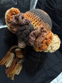 Image 4 of Brownie Ruffle Hat & Scarf Set 