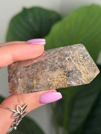 Image 3 of RUTILE IN QUARTZ FREEFORM -BRAZIL- E