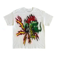 Image 1 of AIRBRUSHED 8 BALL DRAGON TEE 