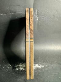 Image 4 of Figured Walnut & Layered Micarta Segmented Knife Scales