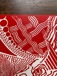 Image 7 of 'The Pattern Keeper' Limited Red Colorway Screenprint