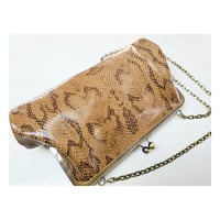 Image 4 of Snake Embossed Leather Handbag