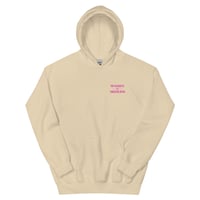 Image 16 of DO IT WITH HEART HOODIE - PINK LETTERING 