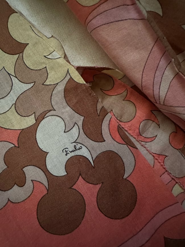 late 1960s Emilio PUCCI cotton blouse