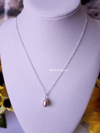 Image 1 of Lavender Pearl Sterling Silver | Gold-Filled Necklace | Bridal |Wedding Necklace