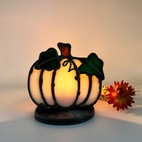 Image 1 of Iridescent Ivory Candle Holder 