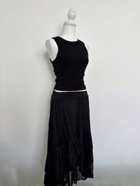 Image 1 of 00s Black maxi skirt // 38 