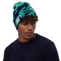 Image 2 of EMBROIDERED TIE-DYE BEANIE