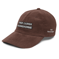 Image 19 of free luigi mangione Vintage corduroy cap