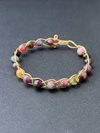 Image 1 of Vibrant Rainbow Tourmaline Bracelet