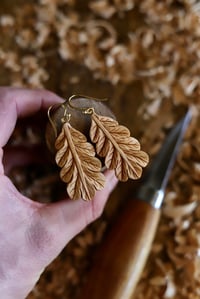 Image 1 of • Oak leaf Earrings 