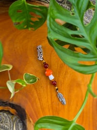 Image 4 of Feather Dangle with Carnelian 