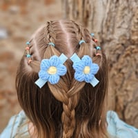 Image 1 of Crochet Flower Clips