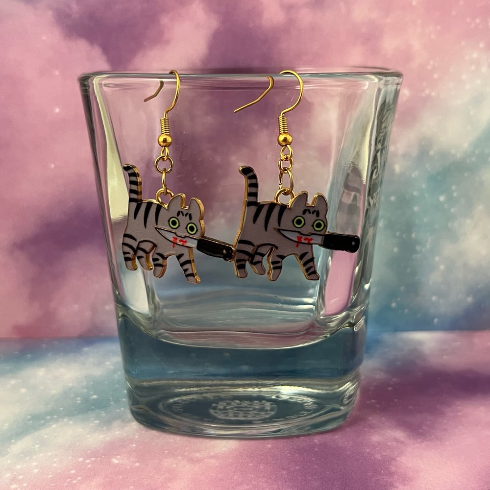 Image of Mxrder Kitten Cat Earrings
