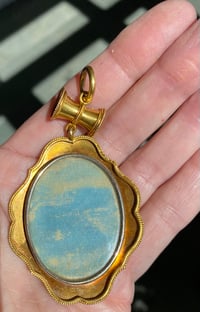 Image 4 of COBALT BLUE ENAMEL PENDANT