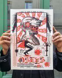 Image 1 of OSEES + Psychic Graveyard (gigposter Paris 2025)