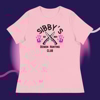 Image 3 of Sibby's demon hunting club with bloody hands Women's Relaxed T-Shirt