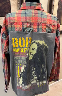 Vintage Orange/Green/Black Cotton Shirt Bob Marley