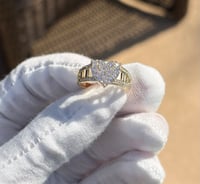 Image 2 of Gold Plated women’s (3 piece heart ring/Nugget set)