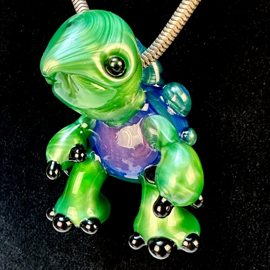 Image of Chromium Turtle Pendant 