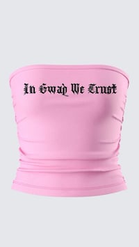 In Gwap We Trust Pink Tube Top