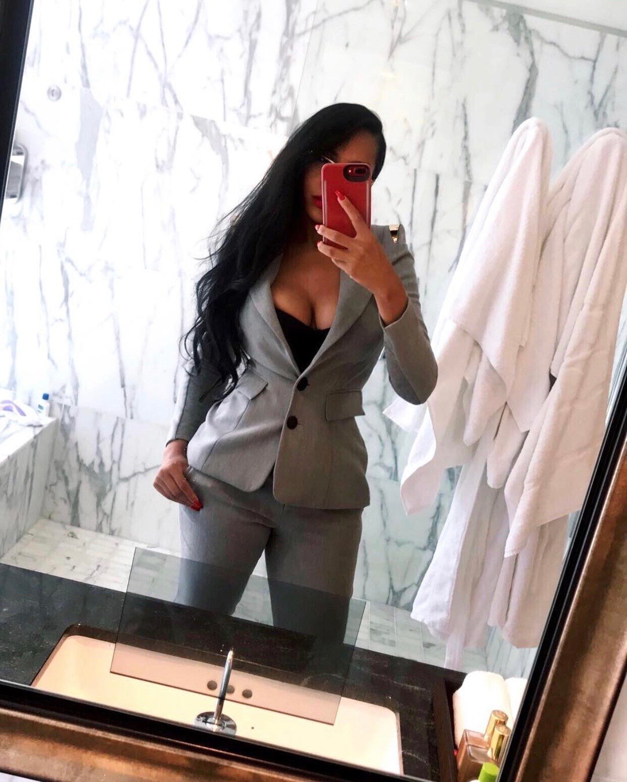 Image of RIVER ISLAND GREY DRESS PANTS (UK 10) & BLAZER (UK 6)
