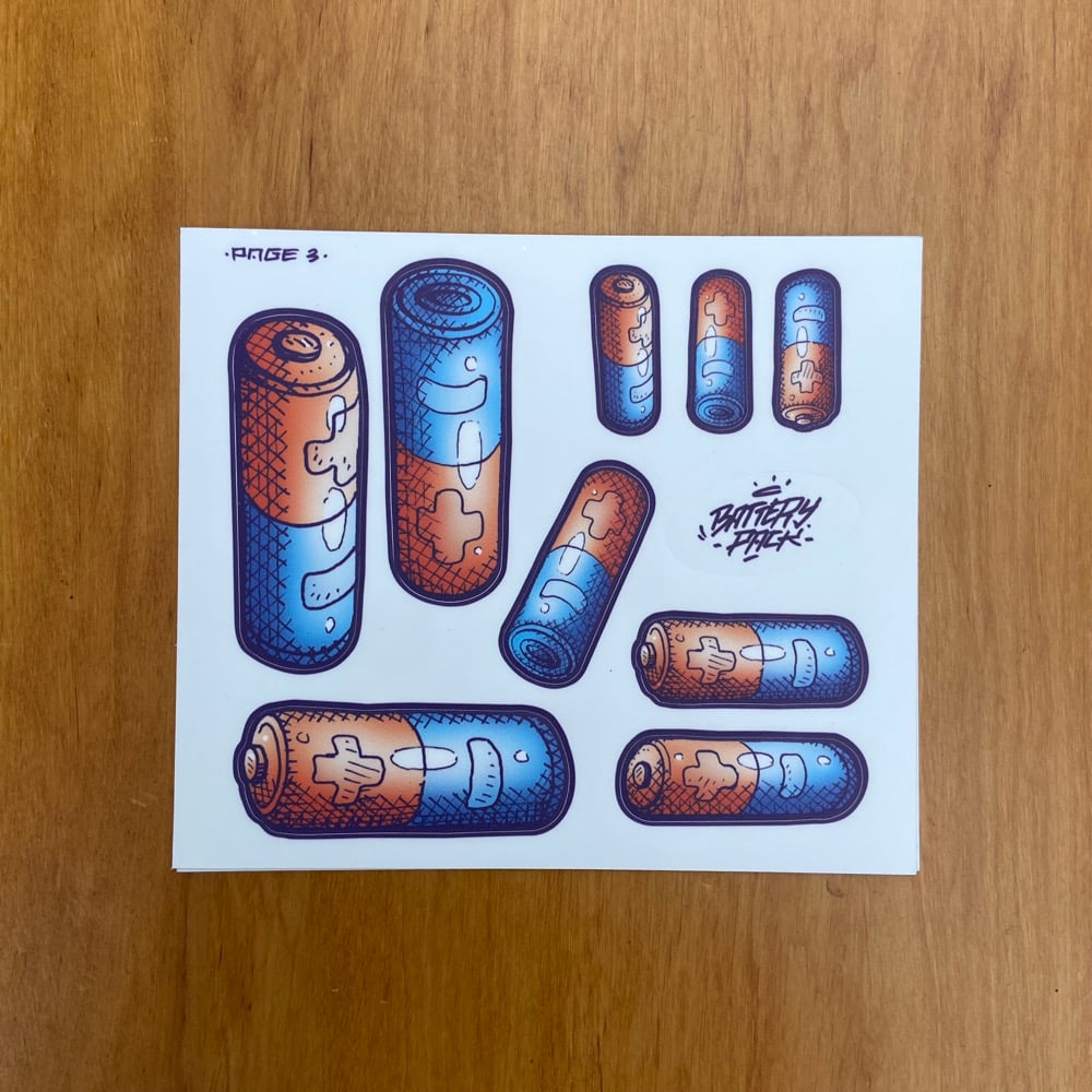 Image of Battery Pack - Sticker Pack