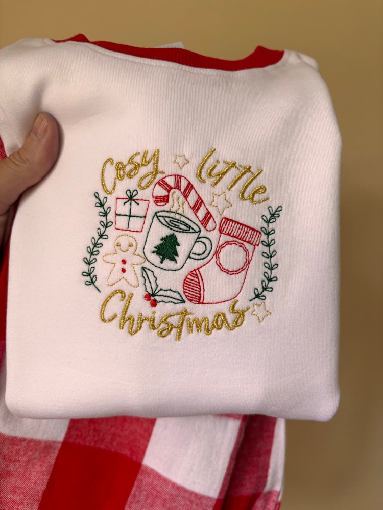 Image of 4-5 check red Christmas pjs