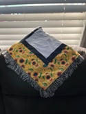 Sunflower sublimation Throw Blanket 