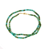 Image 2 of Turquoise Necklace Sonora Gold 18k