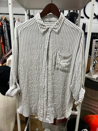 Image 1 of gray and white stripe 