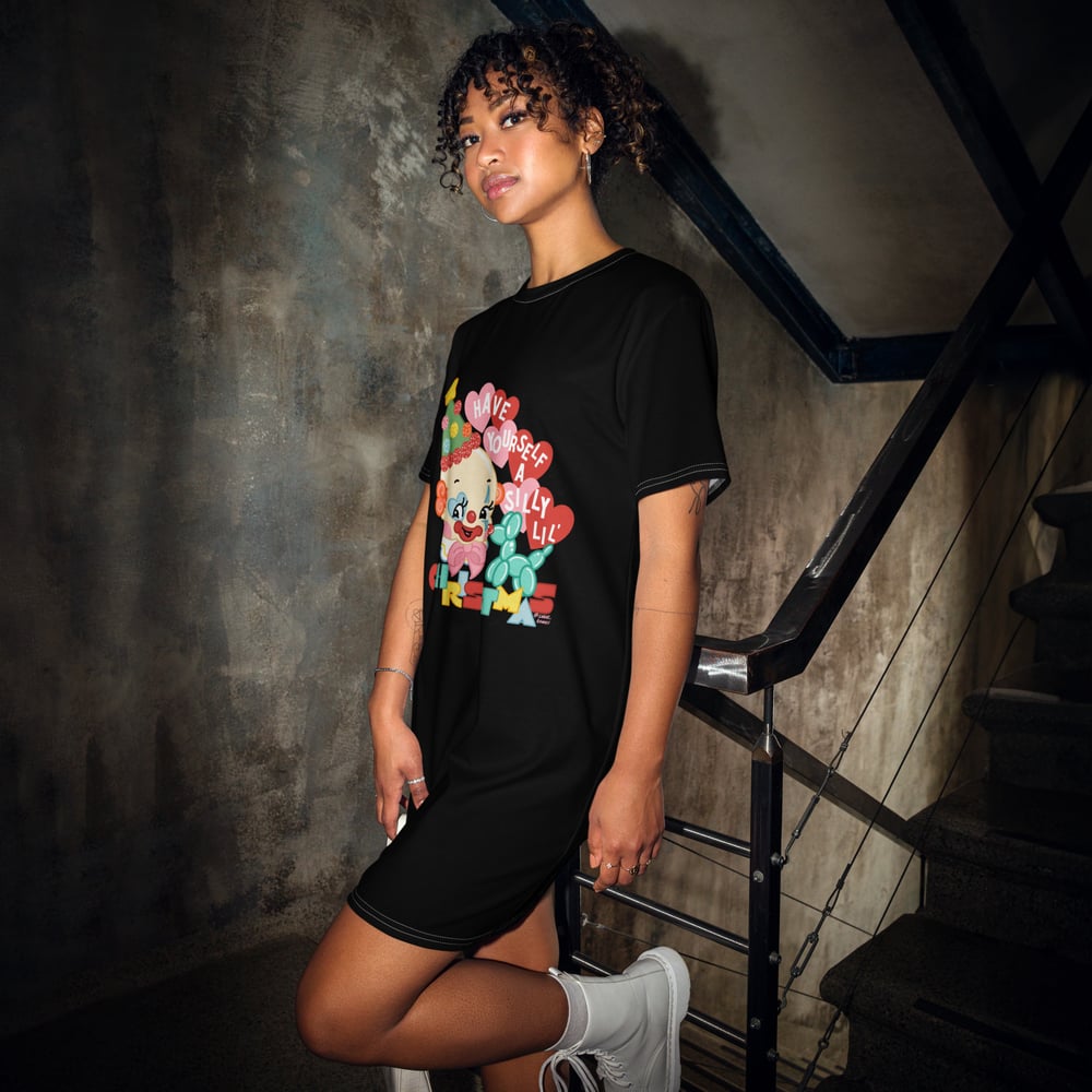 Image of SILLY LIL´ CHRISTMAS  (true black) T-shirt dress