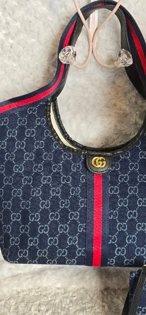 Image of Dark denim Gorg girl Shoulder bag/ Matching hat