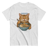 Image 4 of Unisex classic tee, Ramenator Cat T-Shirt | Funny Ramen Cat Graphic Tee