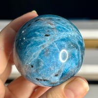 Image 3 of Blue Apatite Sphere (22B)