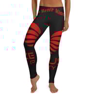 Image 2 of Transform Your Wealth Leggings (red print)